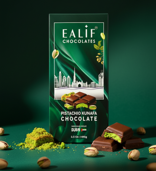 Pistachio Kunafa Chocolate