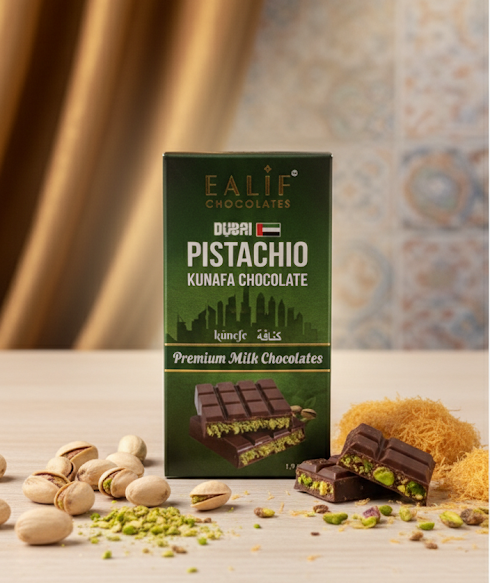 Pistachio Kunafa chocolate