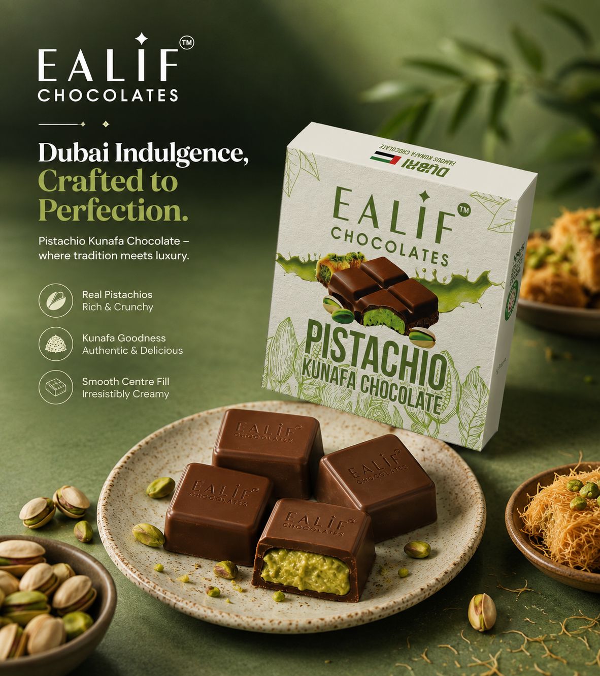 Pistachio Kunafa Chocolate Truffle Pistachio Kunafa Chocolate Truffle